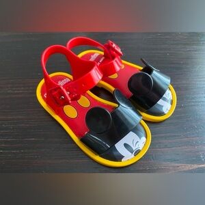 Mini Melissa Mickey Mouse Disney Toddler Sandals Size 6
